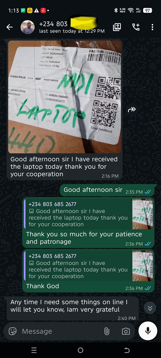 Customer testimonial screenshot 2